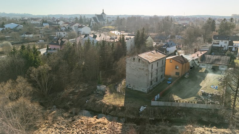 Budynek po dawnym młynie Łagów pow. Kielecki
