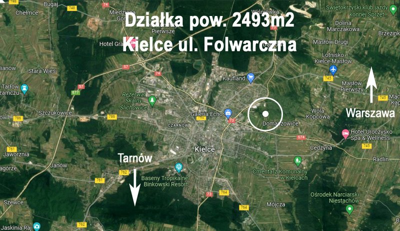 Działka Kielce ul. Folwarczna